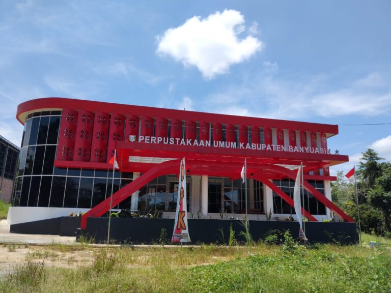 Gedung Perpustakaan Daerah Kabupaten Banyuasin Sumsel Kini Sudah Mulai Buka Fungsional