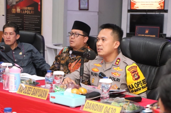 Kapolres Banyuasin hadiri Rakor linsek Jelang Pilkada 2024