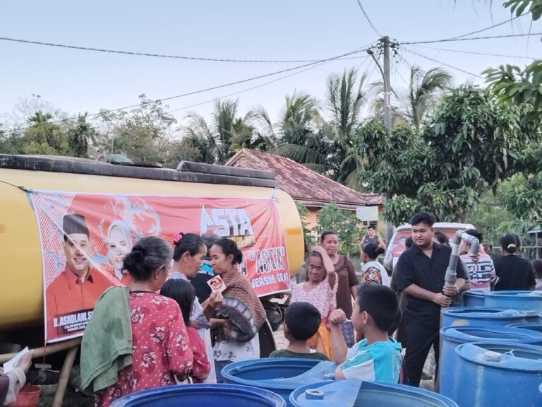 ASTA Kirimkan Bantuan Air Bersih di 5 Kelurahan Kecamatan BA III