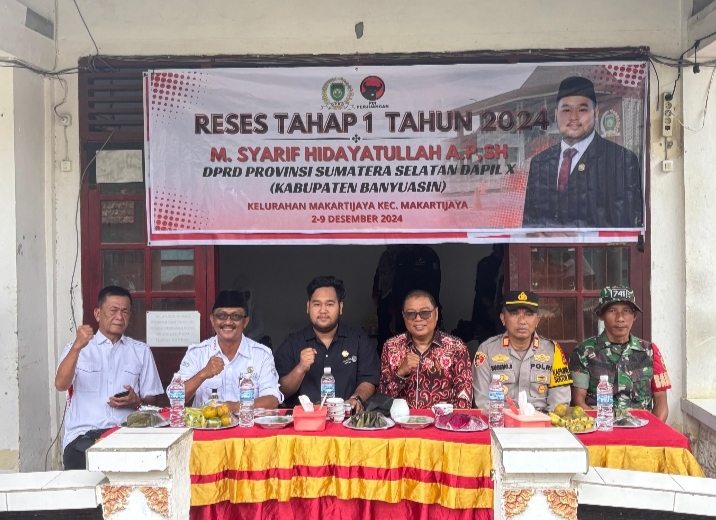 Perdana Anggota DPRD Sumsel, M Syarif laksanakan Reses Tahap 1 Di Tiga kecamatan Banyuasin