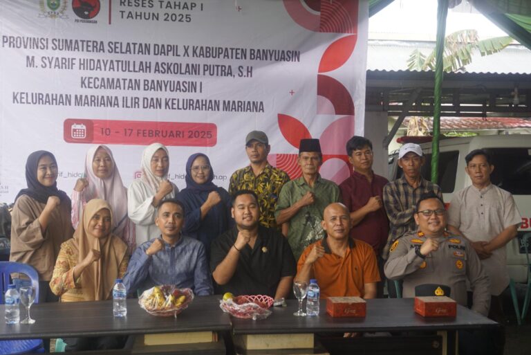 Reses di Banyuasin, Syarif Hidayatullah Anggota DPRD Sumsel Siap Realisasikan Aspirasi Masyarakat