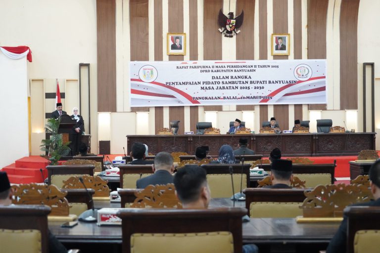 Dalam Paripurna Bupati & Wabup Banyuasin Paparkan Program 5 Tahun Kedepan