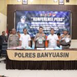 Kapolres Banyuasin Pimpin Konferensi Pers Ungkap 3 Kasus Kriminal, “Peran Media Edukasi Masyarakat”