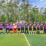 Polres Banyuasin dan Mitra Media Tampilkan Laga Seru di Eksibisi Sepakbola, Kapolres Cetak Dua Gol Spektakuler