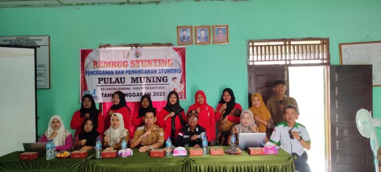 Rembuk Pencegahan dan Penanganan Stunting Desa Pulau Muning Tahun 2025