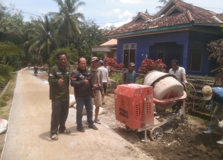 Pembangunan Jalan Cor Beton Desa Limau, Permudah Akses Jalan Masyarakat 