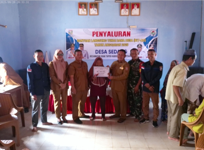 Pemdes Sedang Salurkan BLT – DD Tahap 9 Agustus – September, Kepada 29 KPM