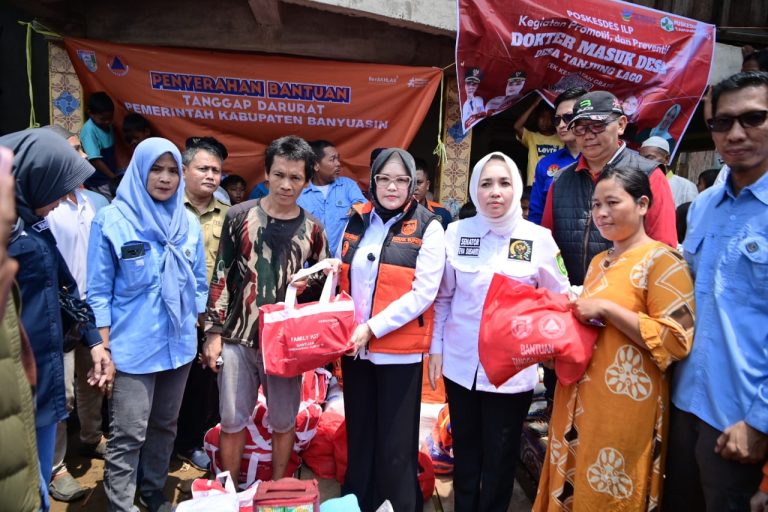 Gerak Cepat! Wabup Netta Langsung Tinjau Korban Kebakaran Desa Tanjung Lago