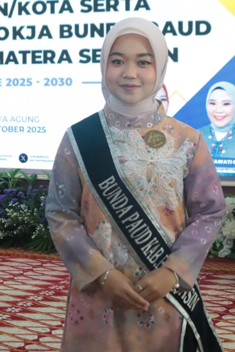 Resmi! Nabila Askolani Dikukuhkan Jadi Bunda PAUD Banyuasin