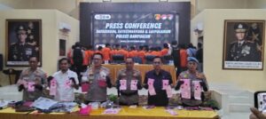 Polres Banyuasin Ungkap Kasus Penembakan Coboi Jalanan  Polres Banyuasin Ungkap Kasus Penembakan Coboi Jalanan