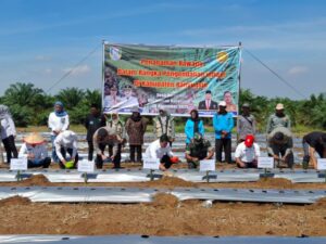 Kendalikan Inflasi, Bupati Banyuasin Tanam Bawang Merah Di Desa Duren Ijo