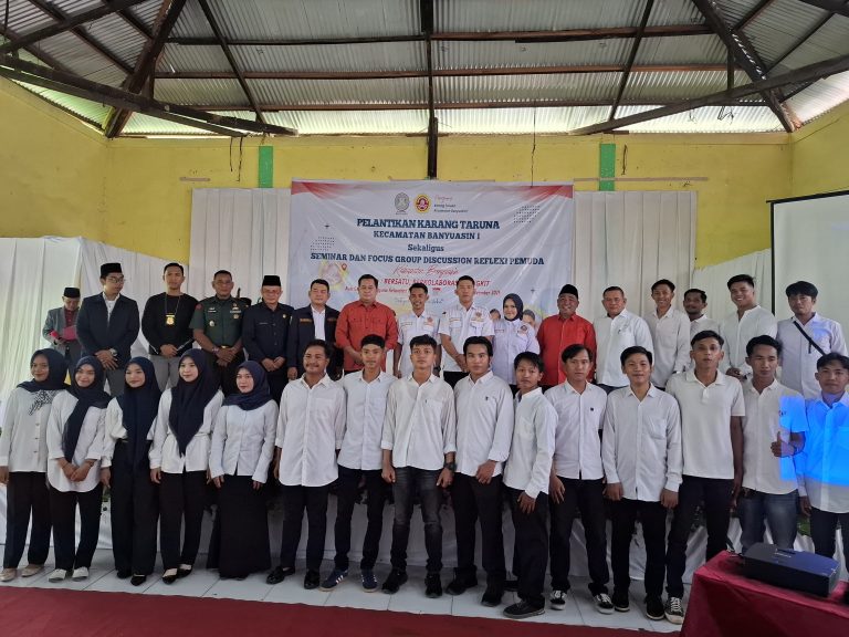 Dorong Peran Aktif Pemuda, Bupati Banyuasin Lantik Karang Taruna Kecamatan Banyuasin I