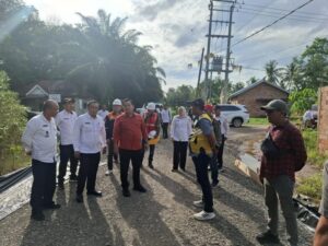Akses Jalan Simpang RSA Dan Simpang Sungai Dua Dibangun, Bupati Banyuasin Tinjau Progress Peningkatan Jalan