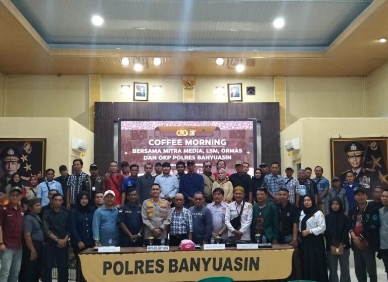 Kapolres Banyuasin AKBP Risnan Aldino Dukungan Insan Pers, NGO dan Ormas untuk Ciptakan Suasana Aman